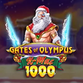 Gates of Olympus Xmas 1000 online game logo by Pragmatic Play on leonkazino.org
