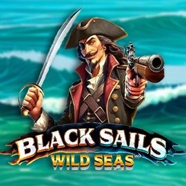 Black Sails Wild Seas slot logo by Infinity Dragon Studios at Leon Casino