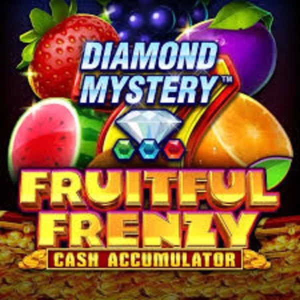 Diamond Mystery Fruitful Frenzy Cash Accumulator by Greentube, showcased at leonkazino.org – game logo