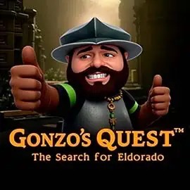 Official Slots logo: Gonzo's Quest by NetEnt at Leon Casino