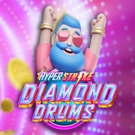 Hyper Strike Diamond Drums logo by Gameburger Studios at Leon Casino