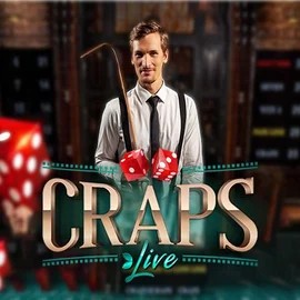 Live Craps online game logo by Evolution on leonkazino.org