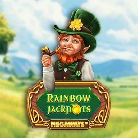 Rainbow Jackpots Megaways online game logo by Red Tiger Gaming on leonkazino.org