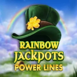 Rainbow Jackpots Power Lines logo by Red Tiger Gaming Leon Casino