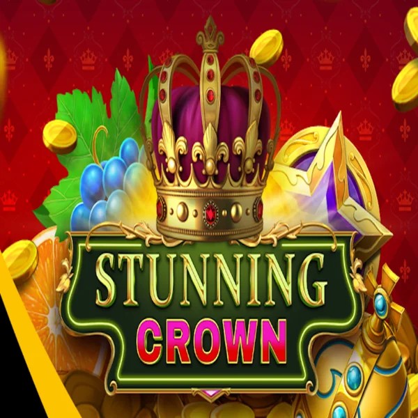 Stunning Crown slot logo by BF Games at Leon Casino